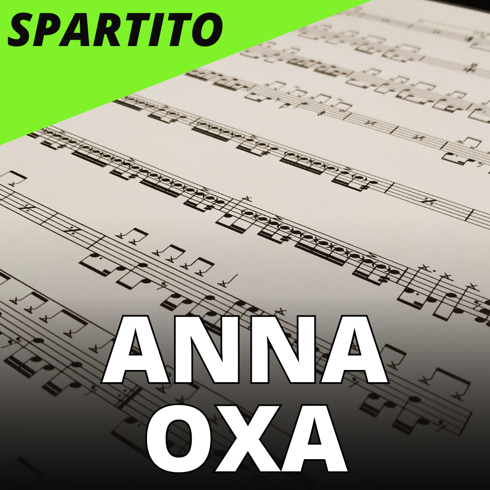 Anna Oxa - Senza pieta' (drum sheet music)