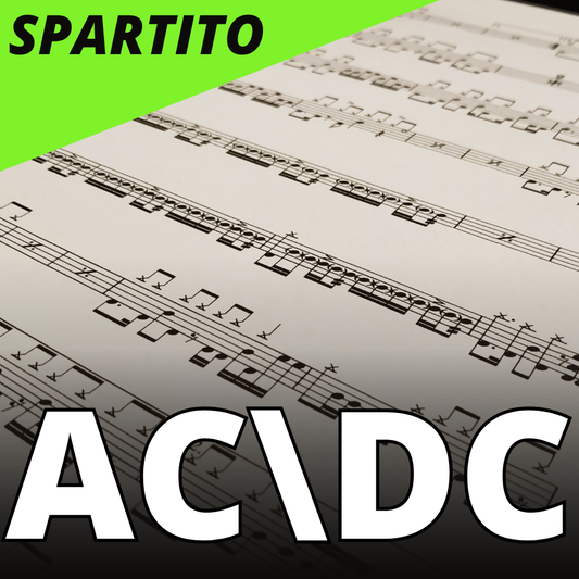 Ac/Dc -  back in black (drum sheet music)