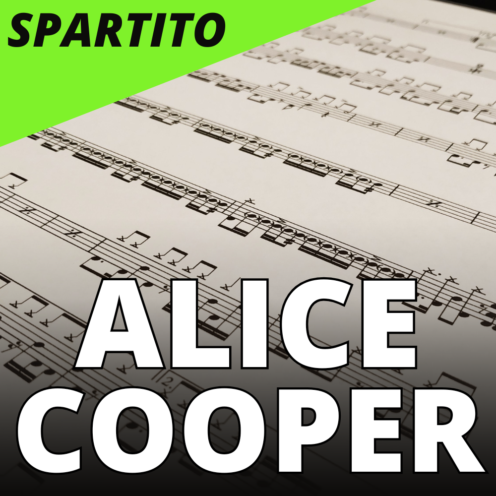 Alice Cooper - Poison (drum sheet music)