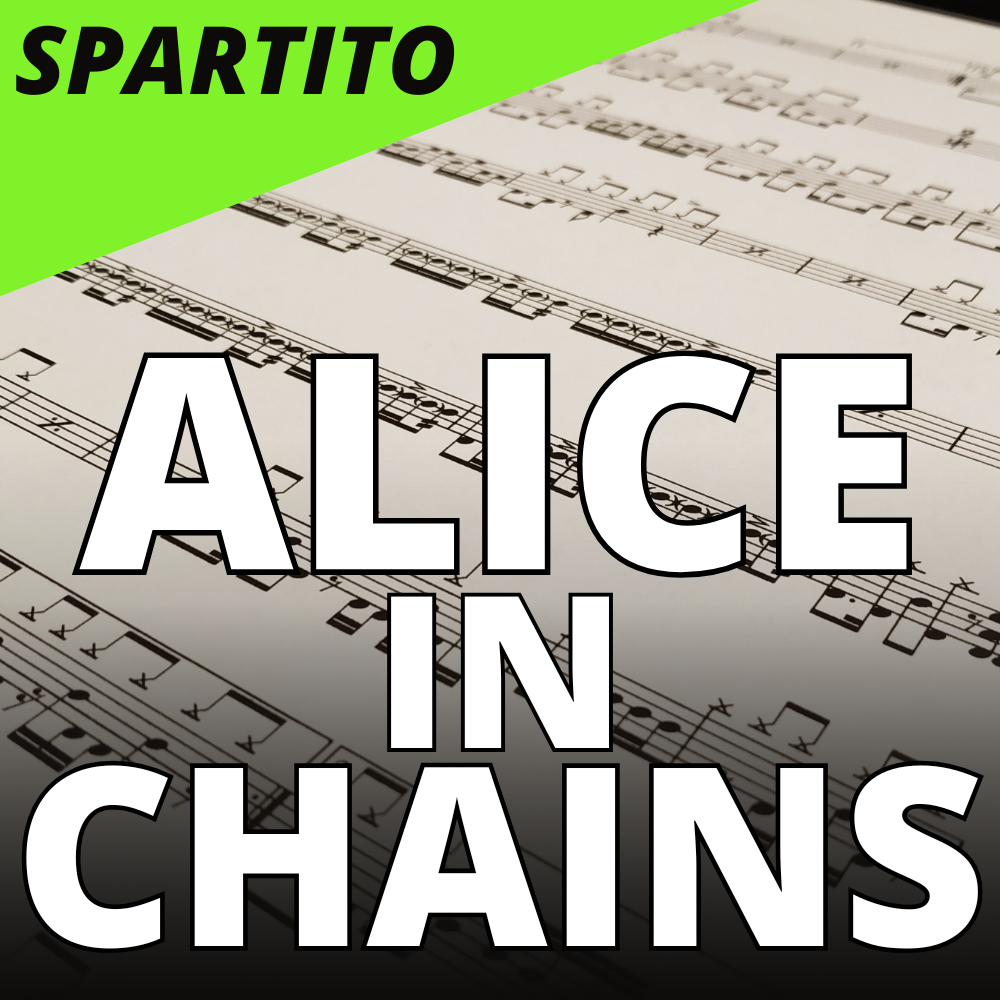 Alice in chains - Man in the box (drum sheet music)