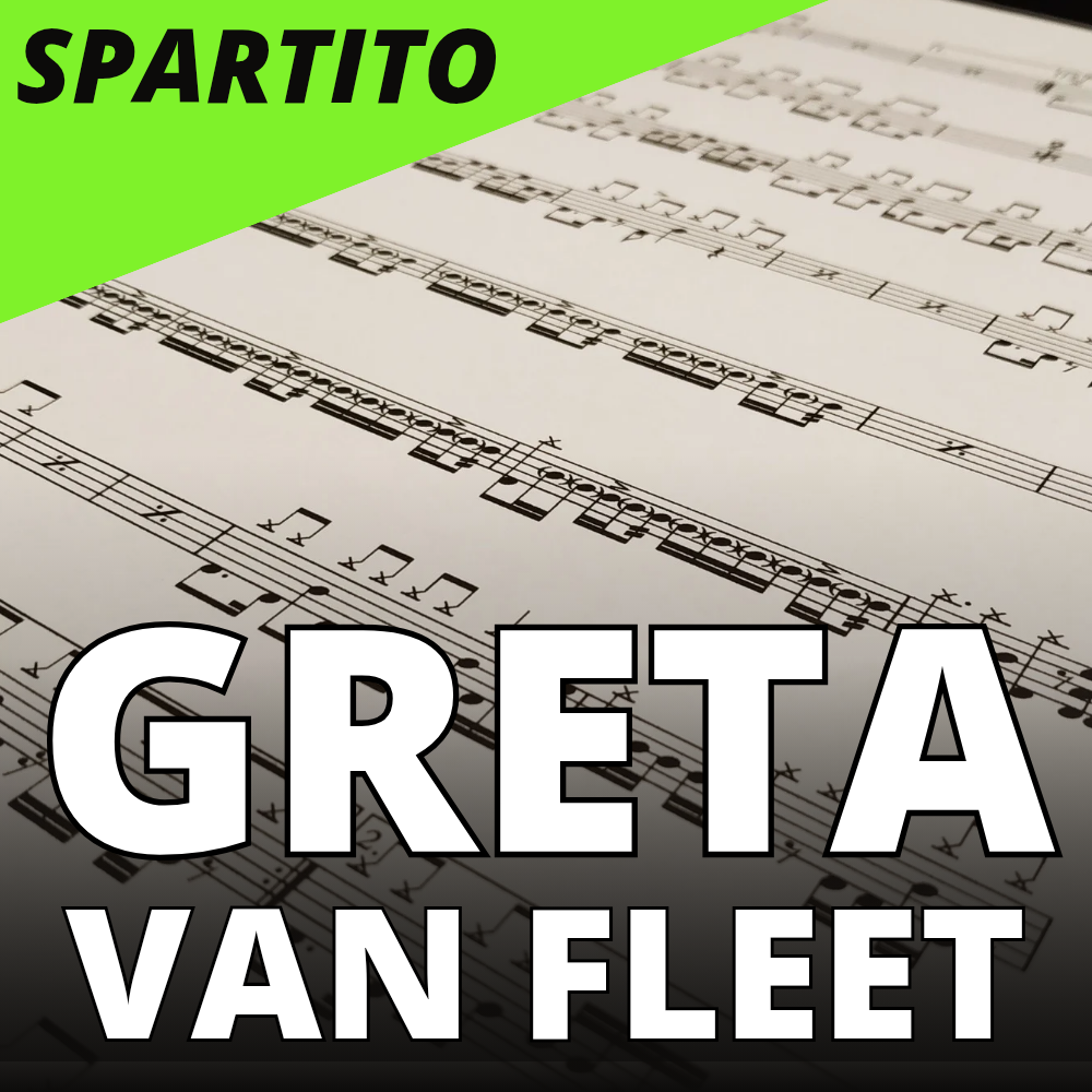 Greta Van Fleet - Safari song (drum sheet music)