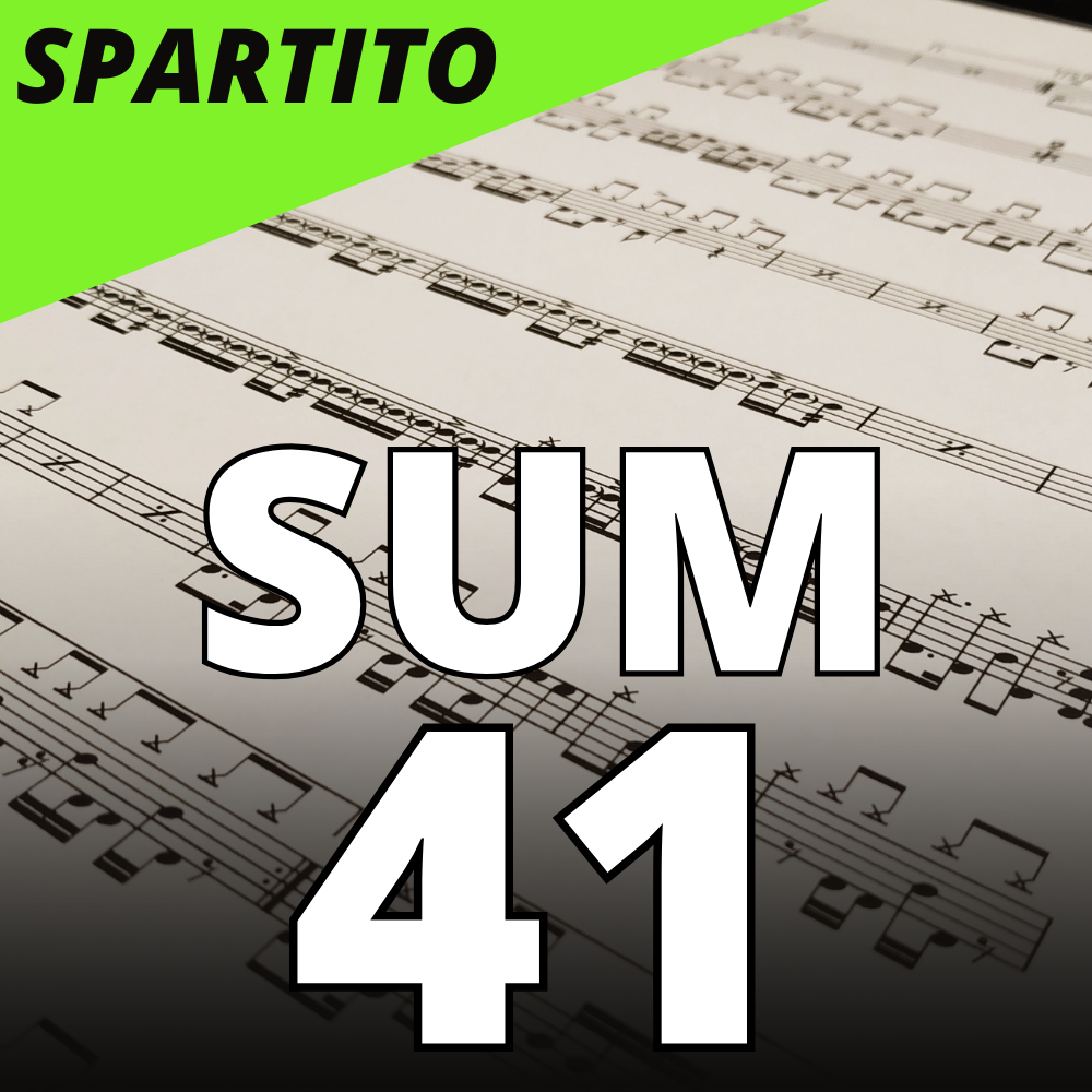 Sum 41 - In too Deep (drum sheet music)