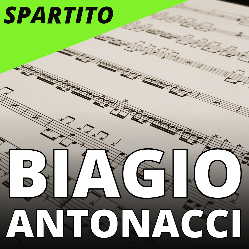 Biagio Antonacci - non è mai stato subito (drum sheet music)