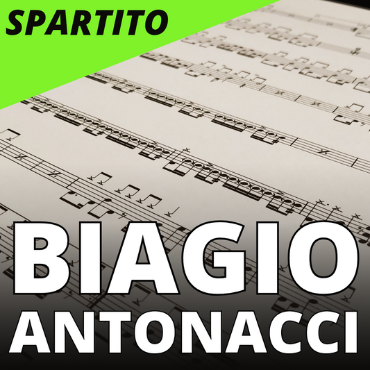 Biagio Antonacci - non è mai stato subito (drum sheet music)