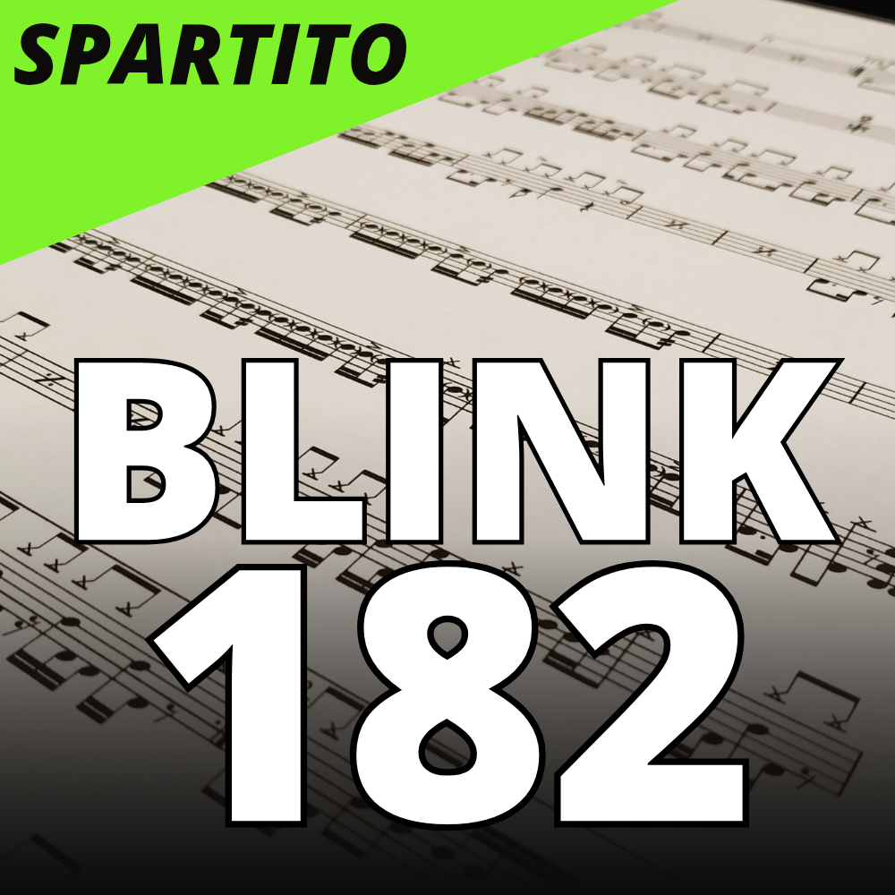 Blink 182 - I'm Lost without you (drum sheet music)