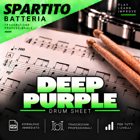 Deep Purple - Perfect Stranger (drum sheet music)