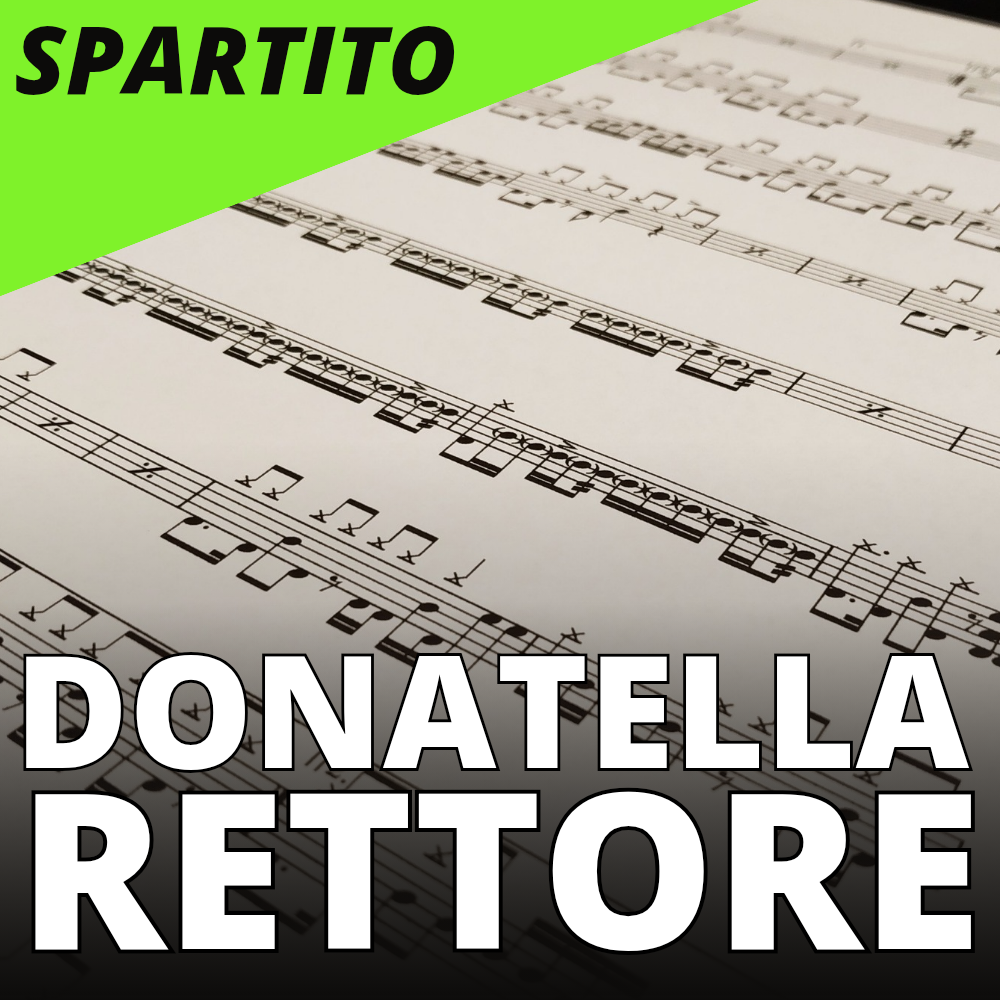 Donatella Rettore - Splendido Splendente (drum sheet music)