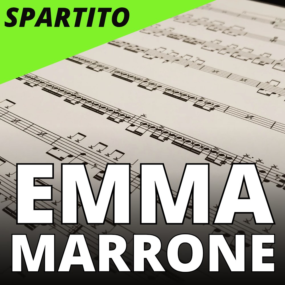 Emma Marrone - Non è l'inferno (drum sheet music)