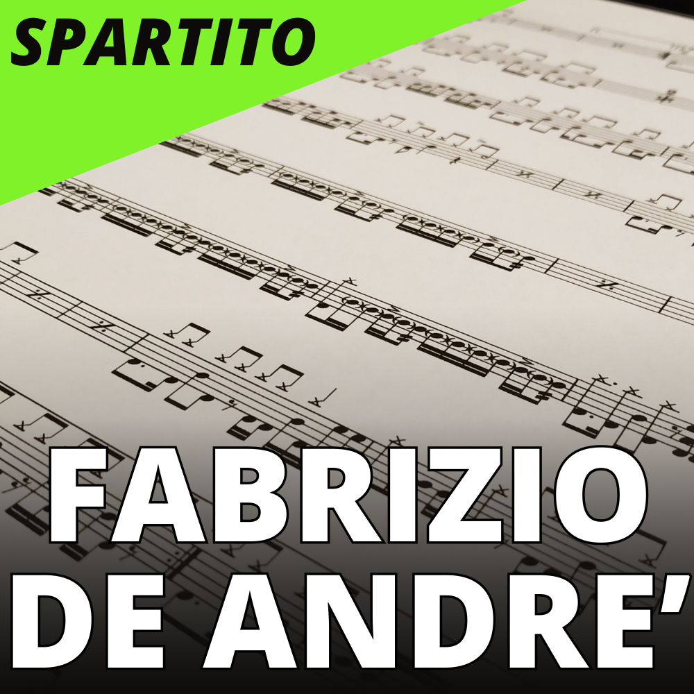 Fabrizio De Andrè - Quello che non ho (drum sheet music)