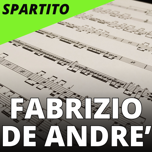 Fabrizio De Andrè - Quello che non ho (drum sheet music)