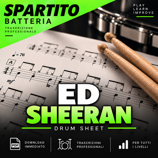 Ed Sheeran - Lego house (drum sheet music)