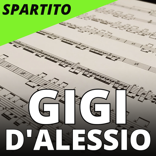 Gigi D'Alessio - Annare' (drum sheet music)
