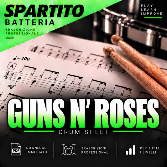 Guns N' Roses - Sweet Child O' Mine (drum sheet music)
