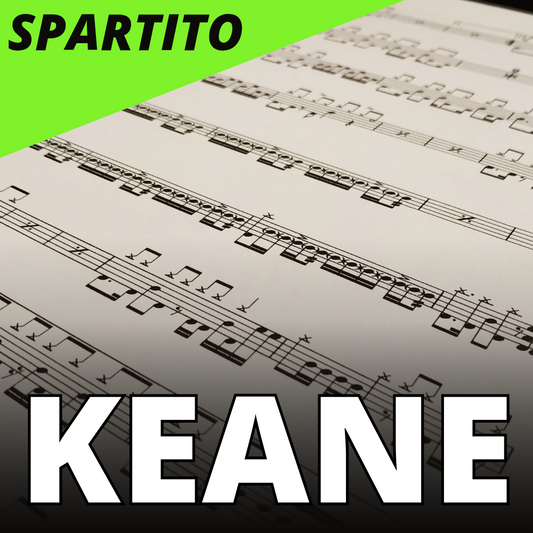 Keane - silenced by the night (drum sheet music)