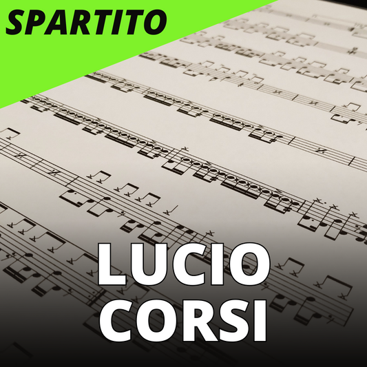 Lucio Corsi - Volevo essere un duro (drum sheet music)