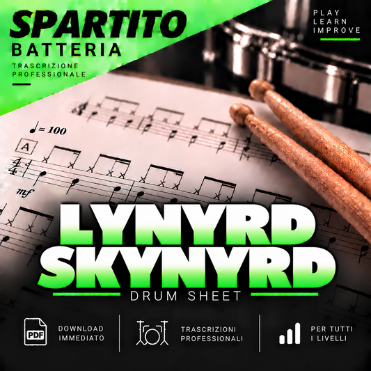 Lynyrd Skynyrd - The needle and the spoon (drum sheet music)