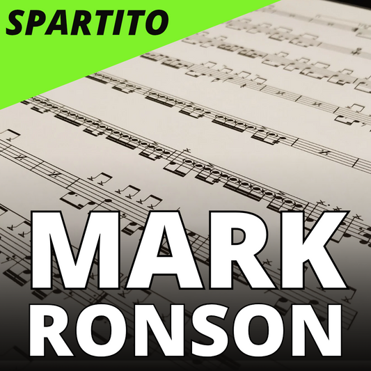 Mark Ronson (ft.Bruno Mars) Uptown Funk (drum sheet music)