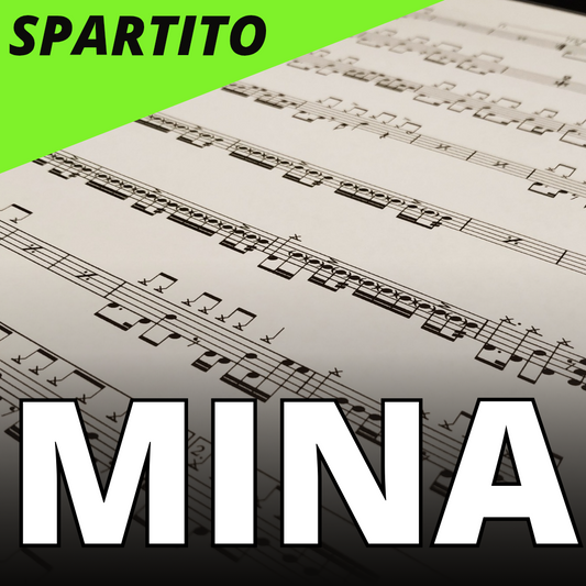 Mina - Allora si (drum sheet music)