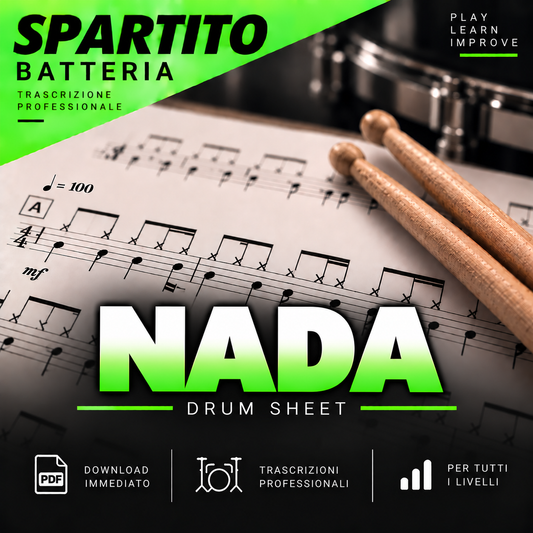 Nada - Amore Disperato (drum sheet music)