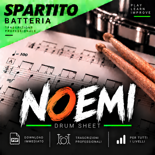 Noemi - All' infinito (drum sheet music)