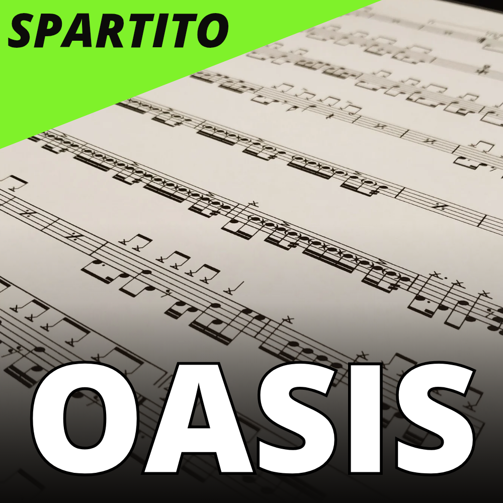 Oasis - Wonderwall (drum sheet music)