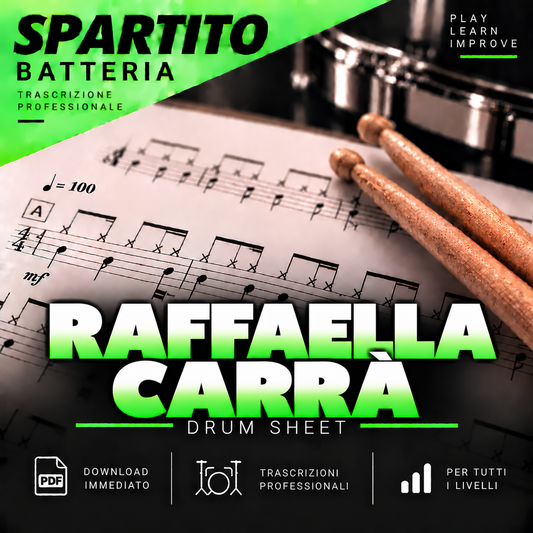 Raffaella Carra' - maracaibo (drum sheet music)