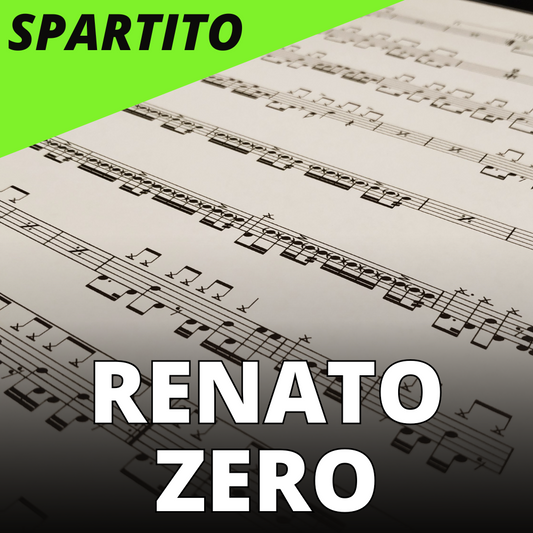 Renato Zero - cercami (drum sheet music)