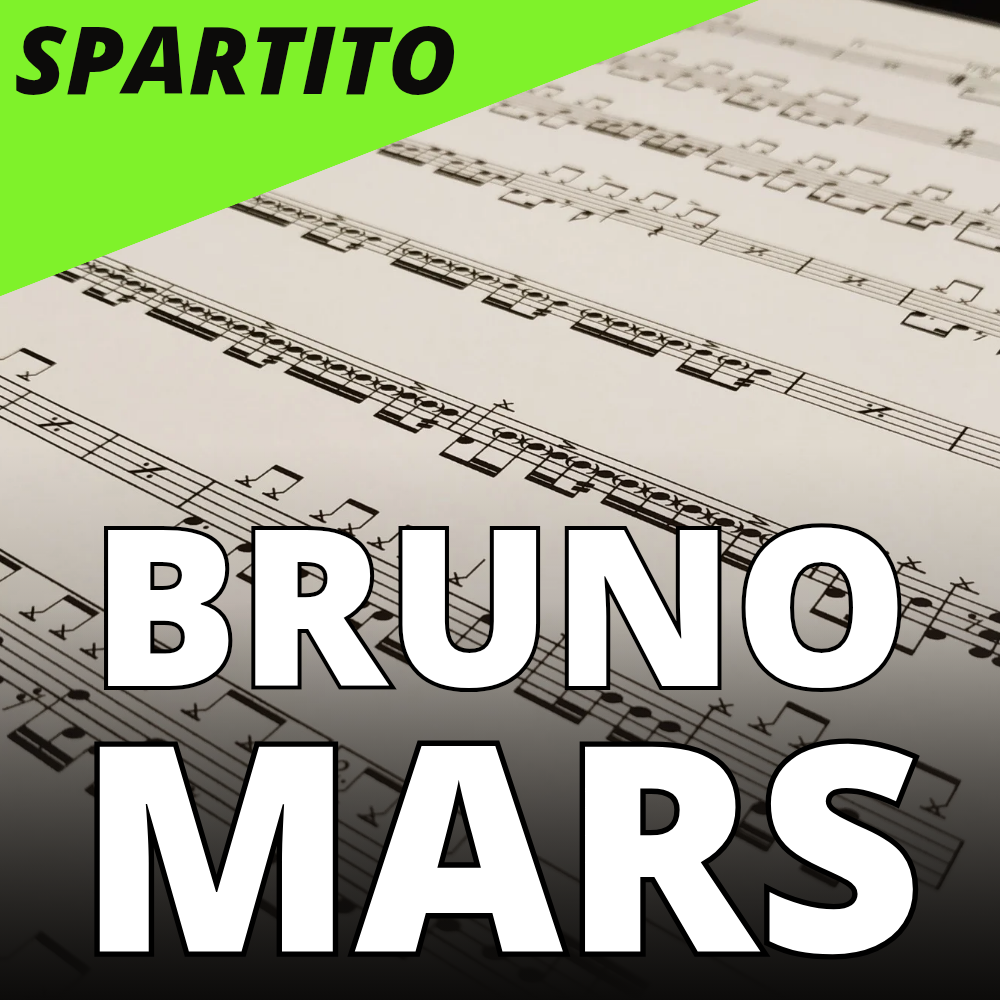 Bruno Mars - Looked out of heaven (drum sheet music)