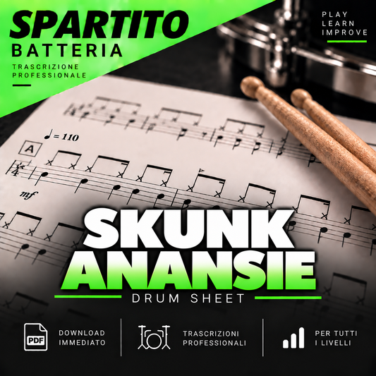 Skunk Anansie - My ugly boy (drum sheet music)