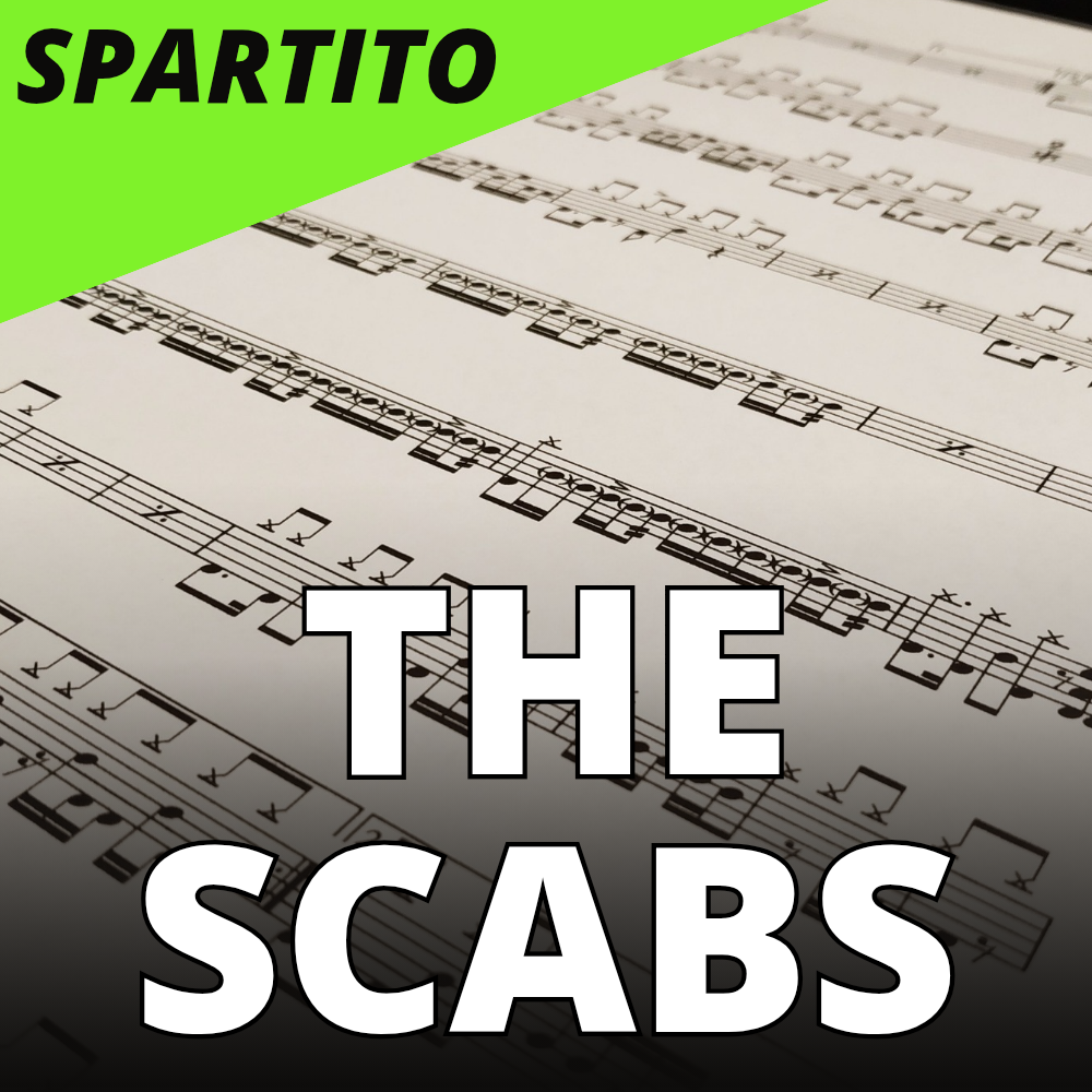 The Scabs - hard time [live on 2 meter sessions] (drum sheet music)