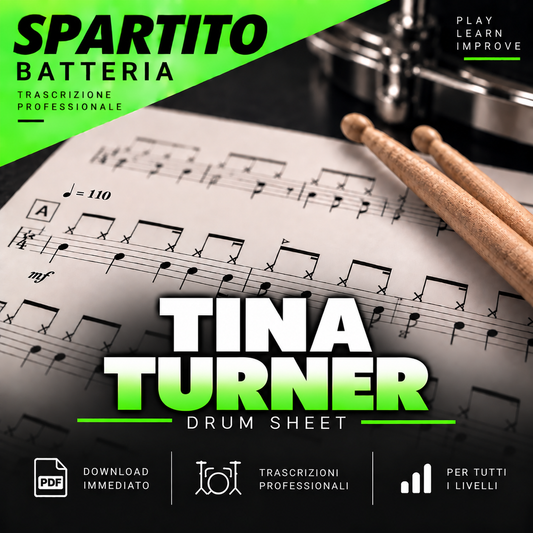 Tina Turner - Steamy Windows (drum sheet music)