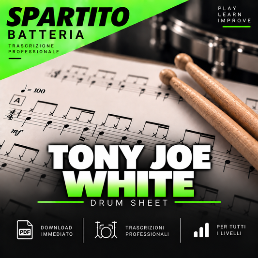 Tony Joe White - Steamy windows (drum sheet music)