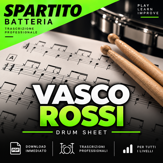 Vaso Rossi - XI comandamento (drum sheet music)